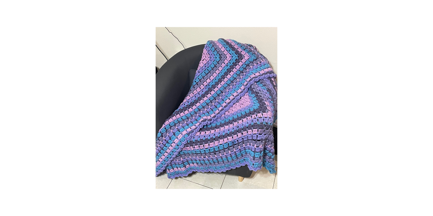 Multi Color Crochet Blanket