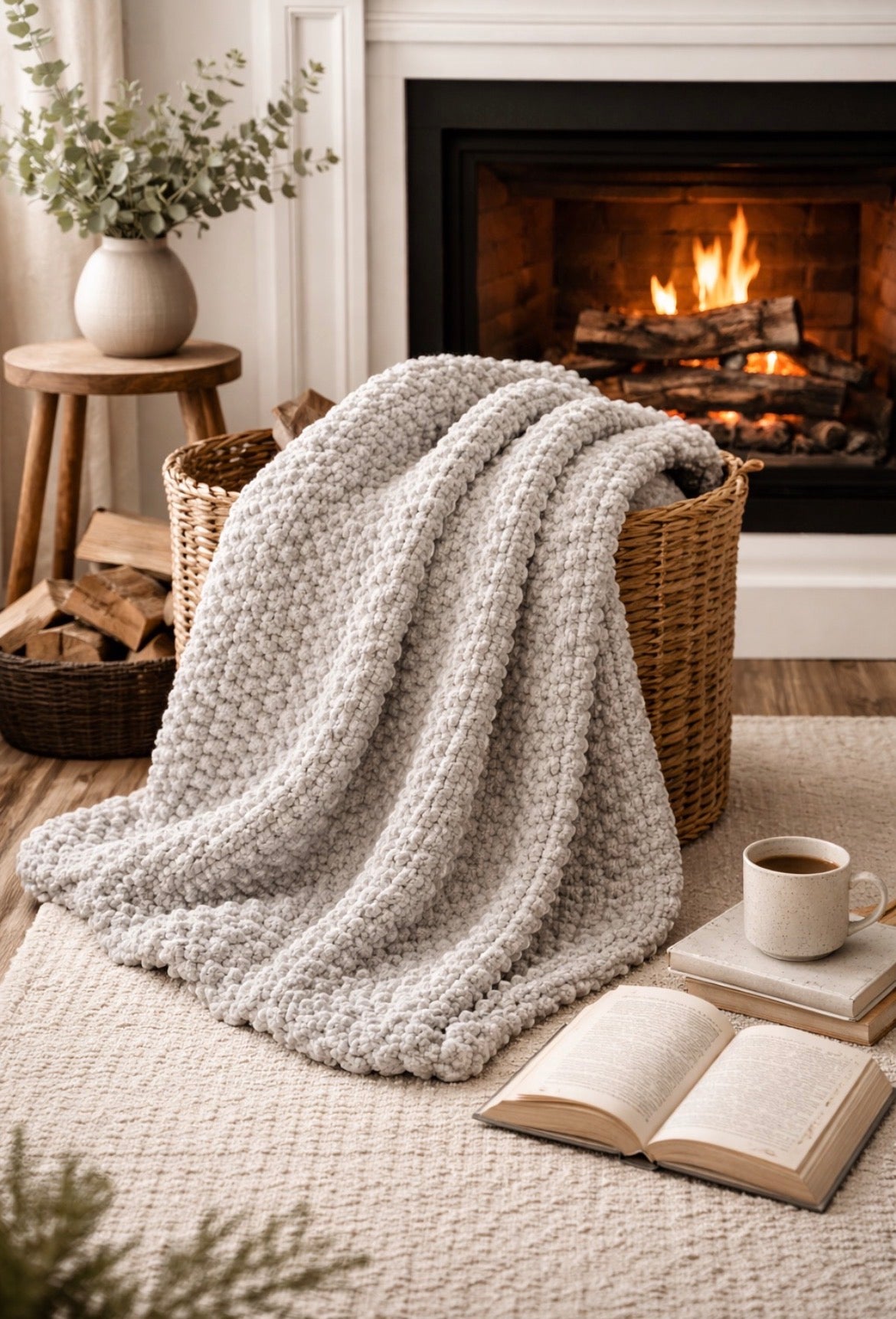 Cashmere Cloud Medium Crochet Throw