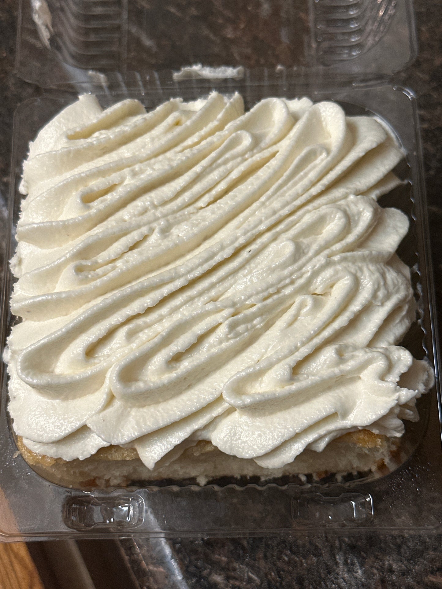 Vanilla White Cake Slice