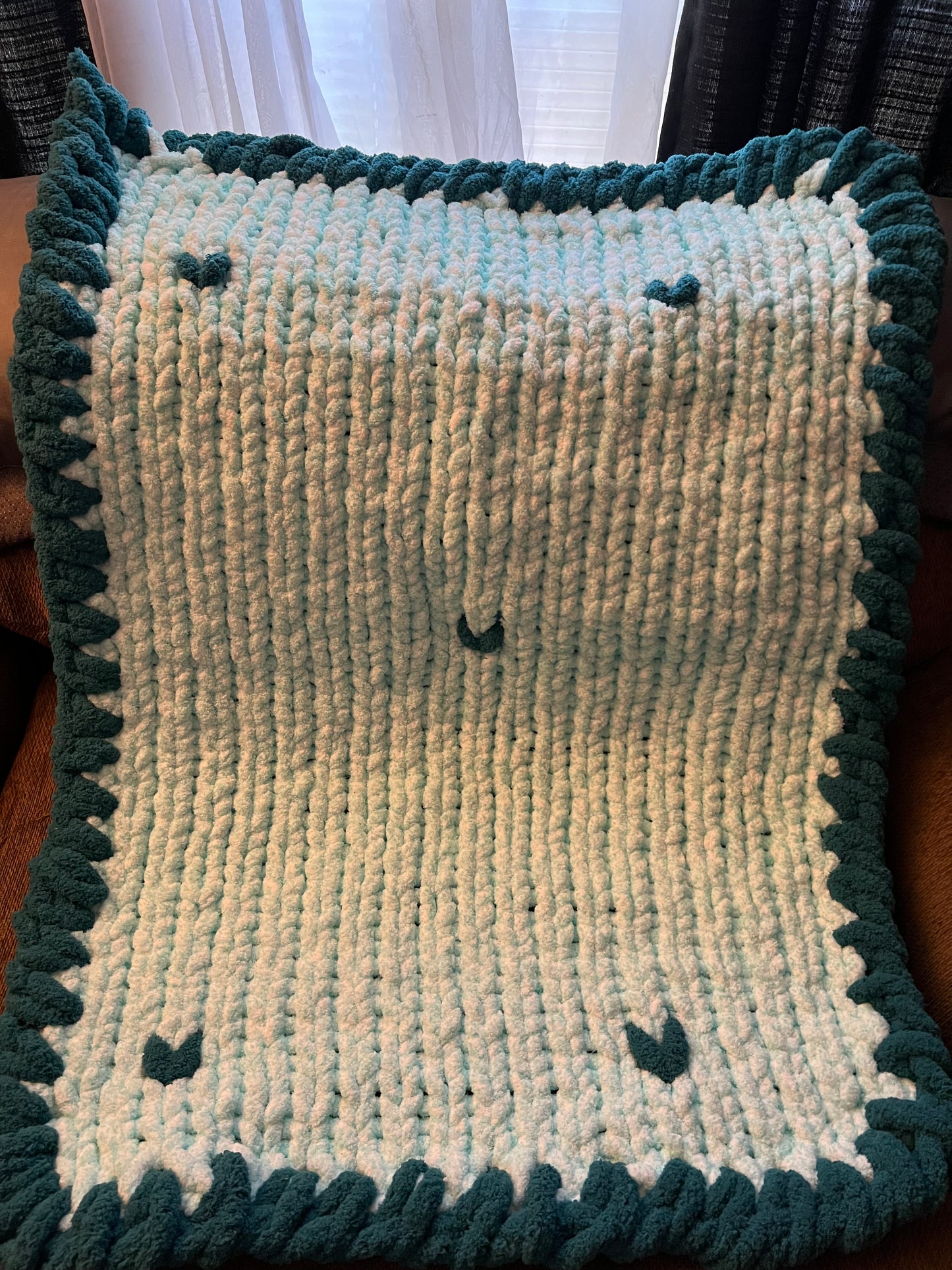 Green Eyes Baby Crochet Blanket