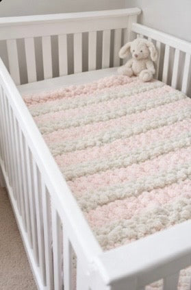 Blush Cloud Crochet Blanket