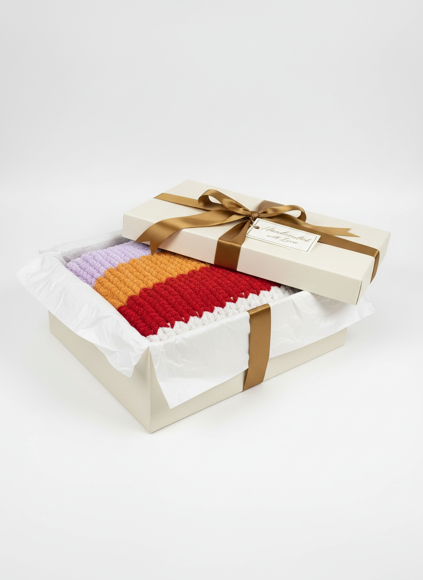 All American Medium Crochet Throw