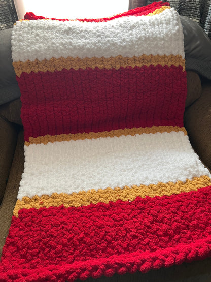 Game Day Medium Crochet Blankets