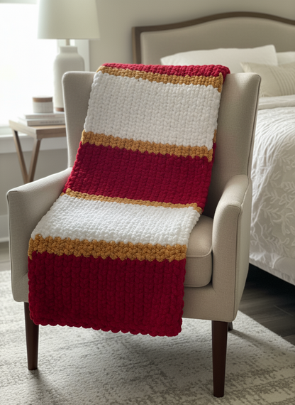 Game Day Medium Crochet Blankets