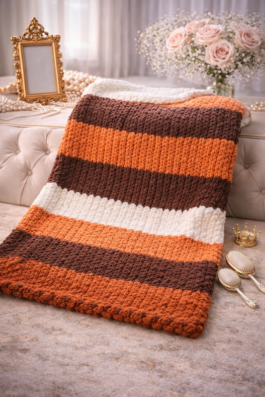 Autumn Large Crochet Blanket