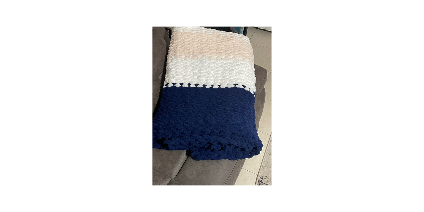 Sherbet Jumbo Crochet Blanket