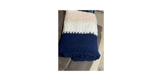 Sherbet Jumbo Crochet Blanket