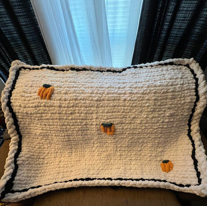 Pumpkin Latte Crochet Throw