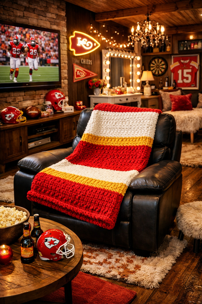 Game Day Medium Crochet Throw
