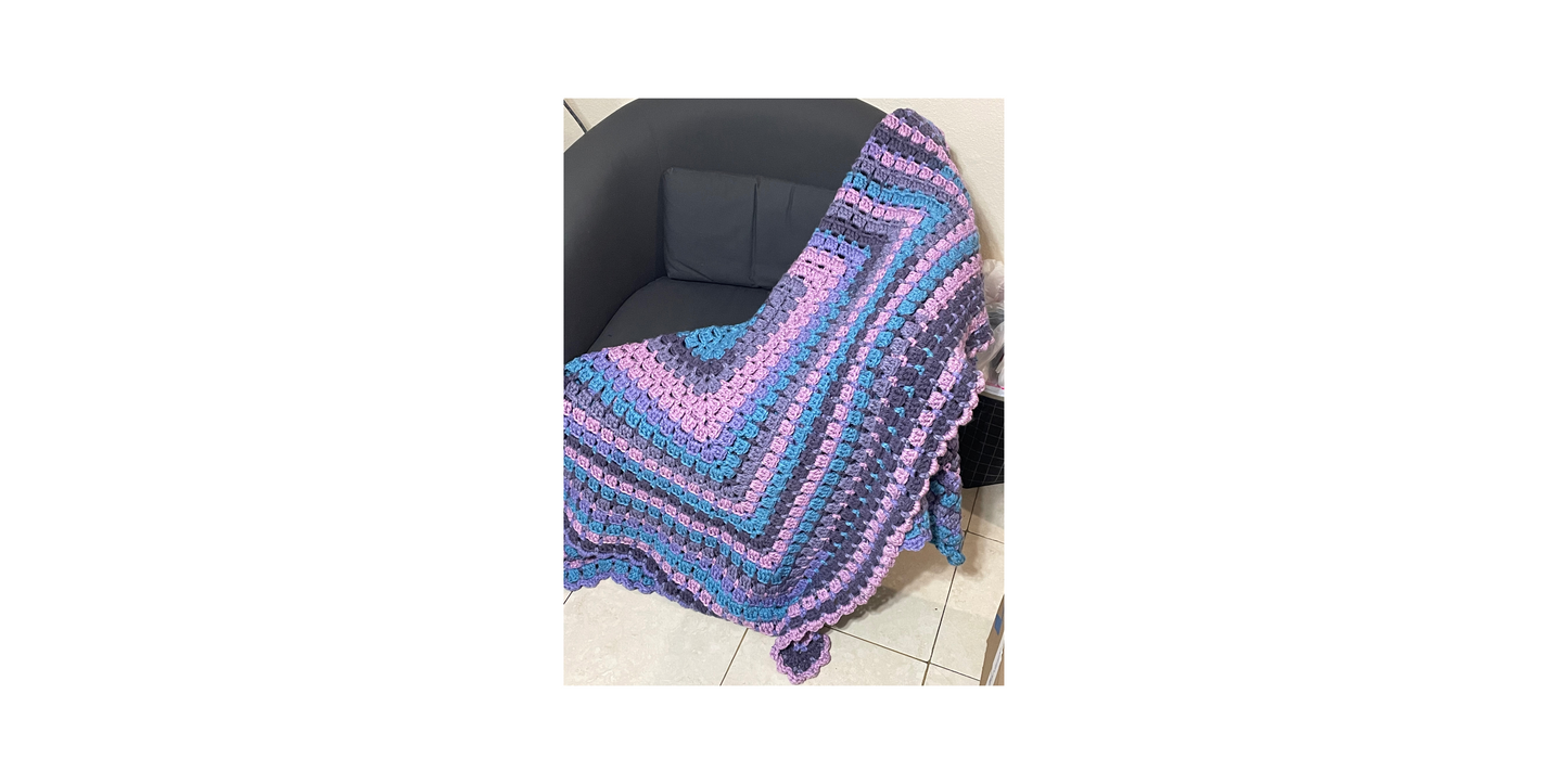 Multi Color Crochet Blanket