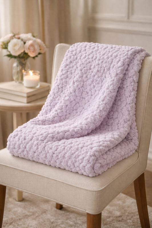 Luxury velvet crochet lap blanket for reading nook

Handmade floral throw blanket for book lovers

Soft chenille lotus flower crochet gift

Sophisticated home decor handmade throw