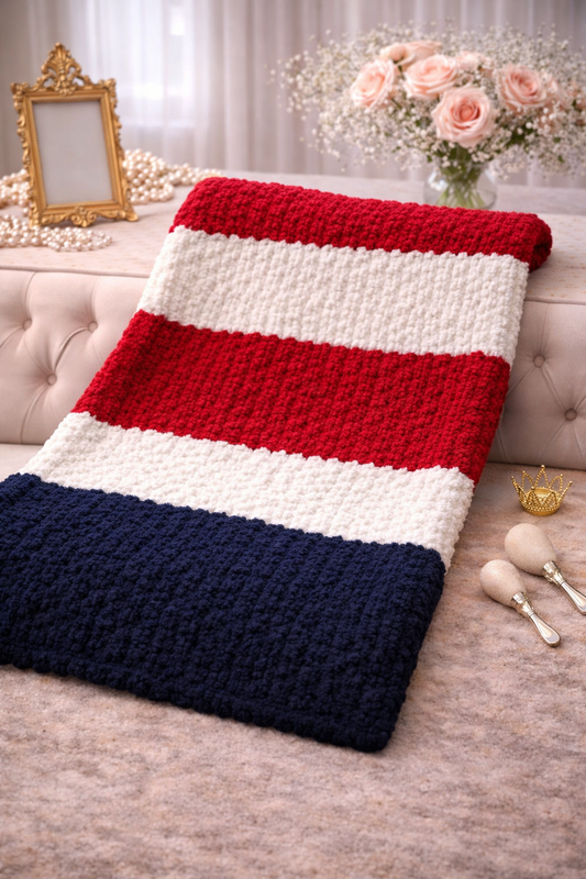Fireworks Large Crochet Blanket