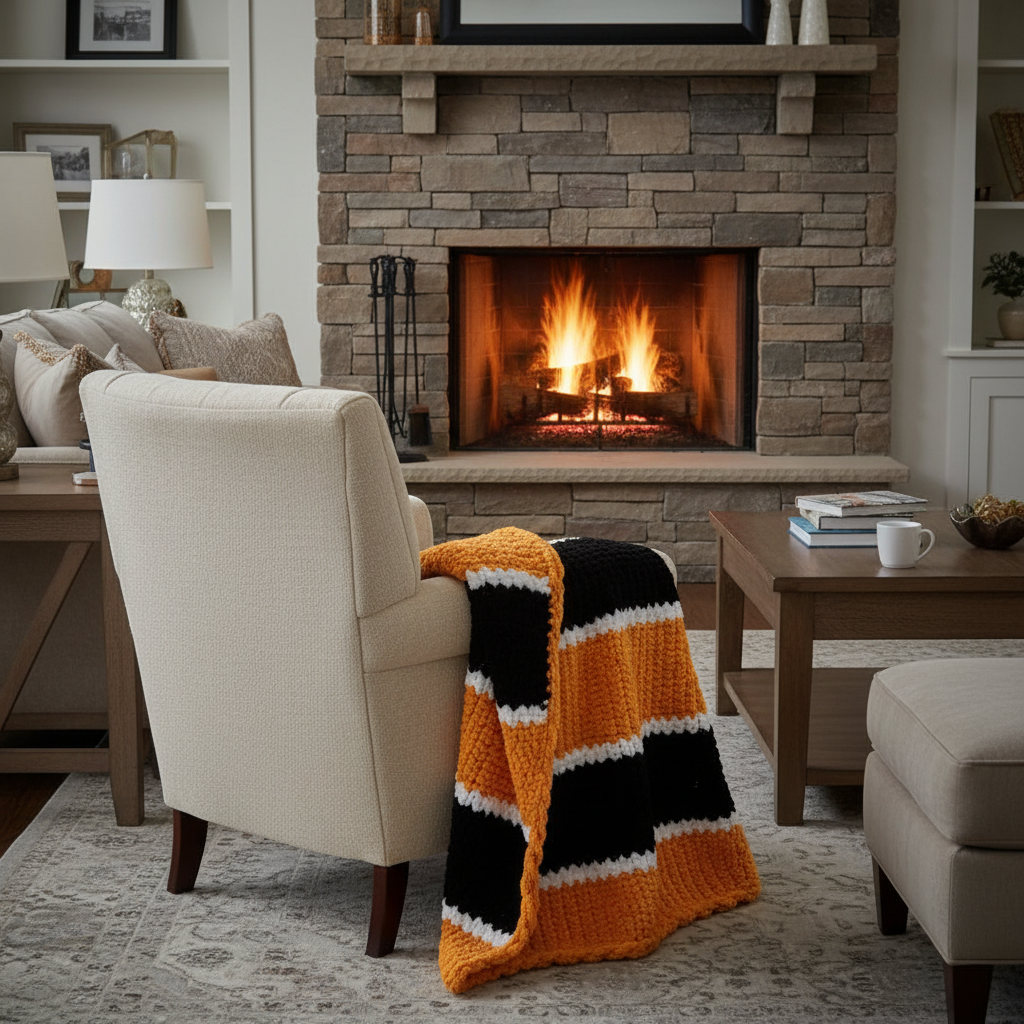 Steelers Nation Inspired Crochet Blanket