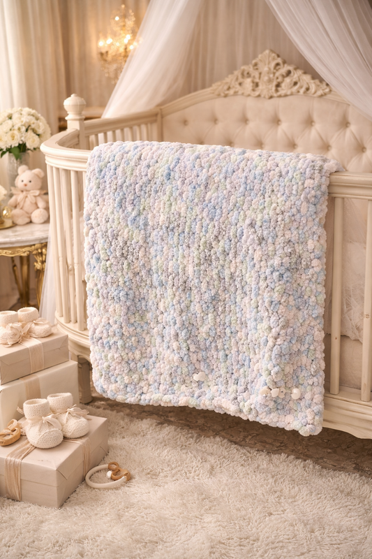 Confetti Cloud Luxury Crochet Baby Blanket