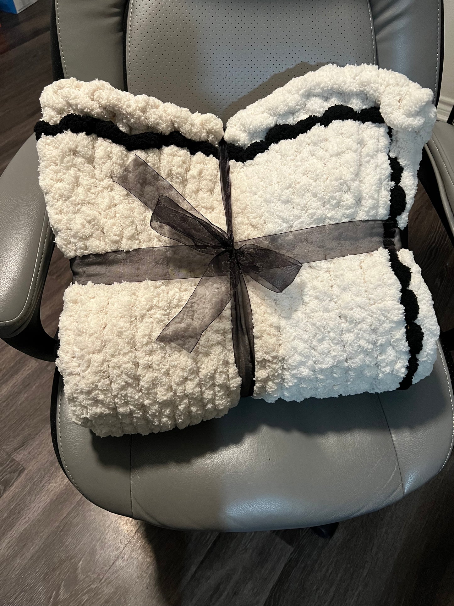 Latte Crochet Throw