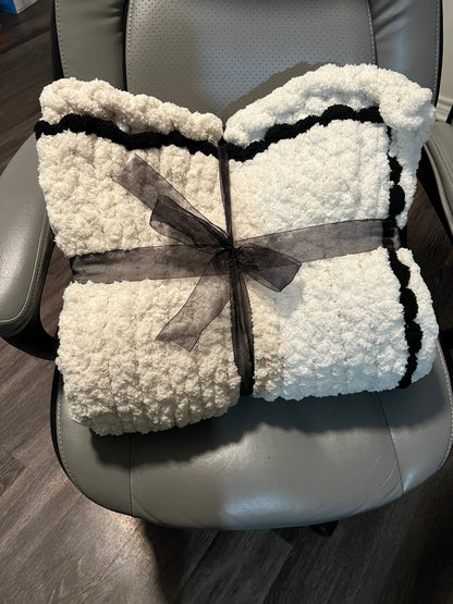 Latte Crochet Throw