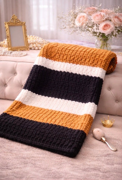 Steelers Nation Inspired Queen Size Crochet Blanket