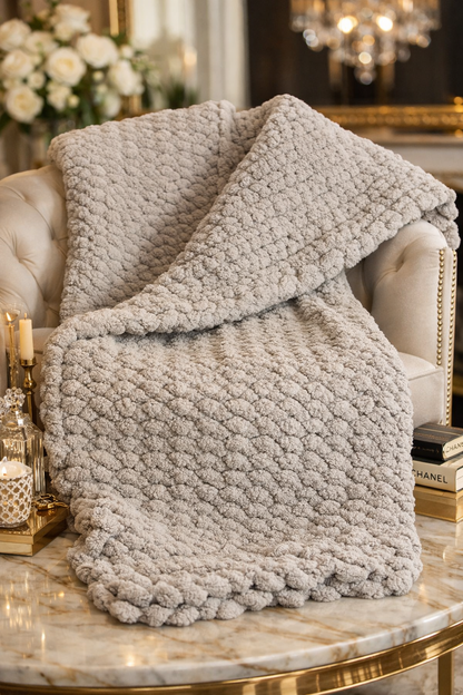 Cashmere Cloud Medium Crochet Throw