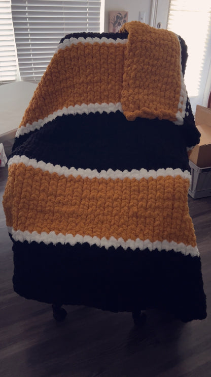 Steelers Nation Inspired Crochet Blanket