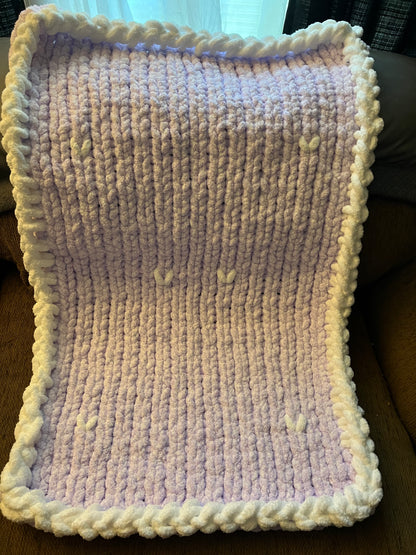 Baby First Crochet Lavender Blanket