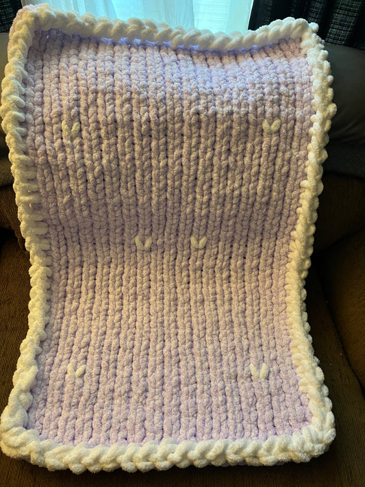 Baby First Crochet Lavender Blanket