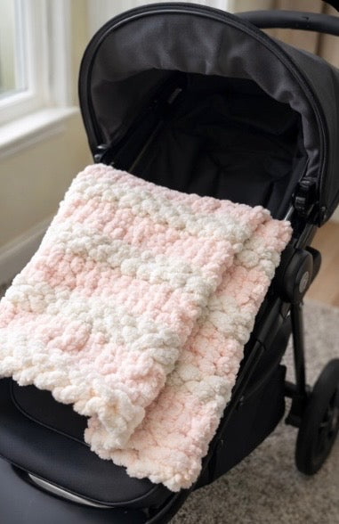 Blush Cloud Crochet Blanket