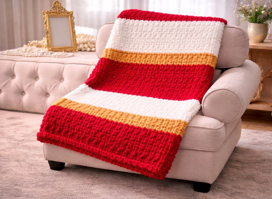 Game Day Medium Crochet Throw