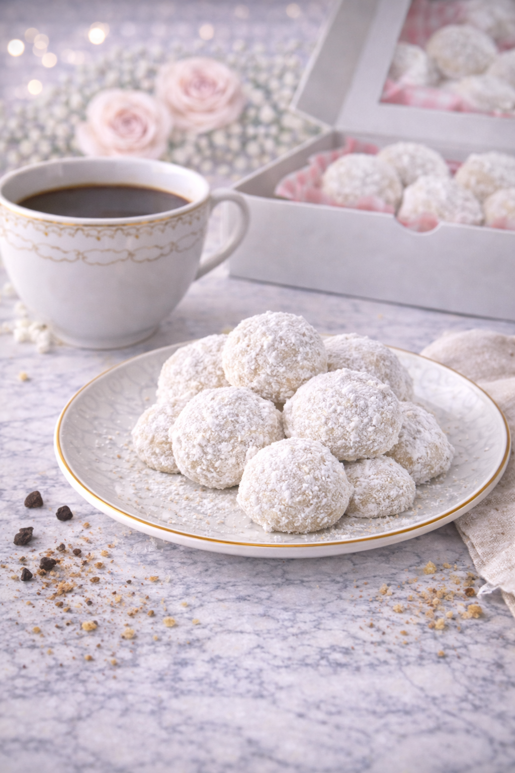 Mexican Wedding Cake Cookies Large
