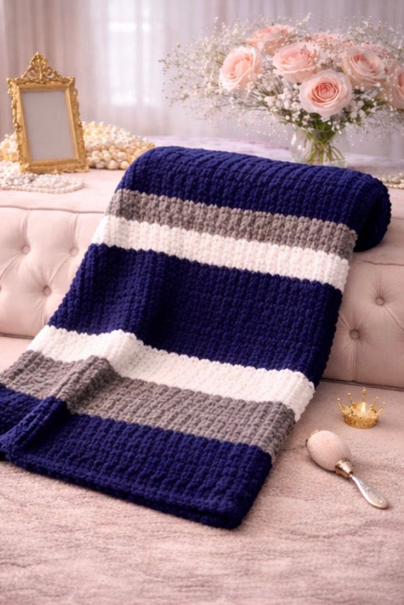 Cowboy’s Inspired Medium Crochet Throw