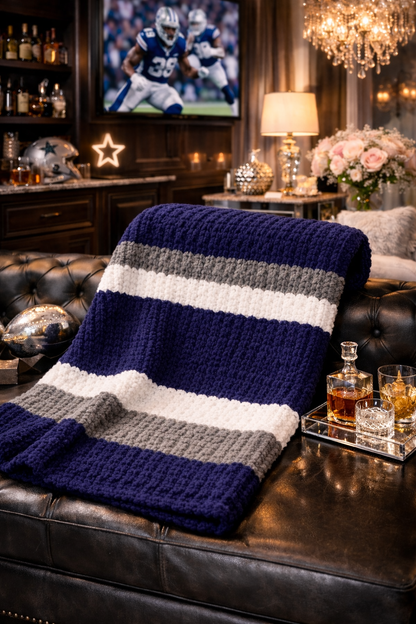 Cowboy’s Inspired Medium Crochet Throw
