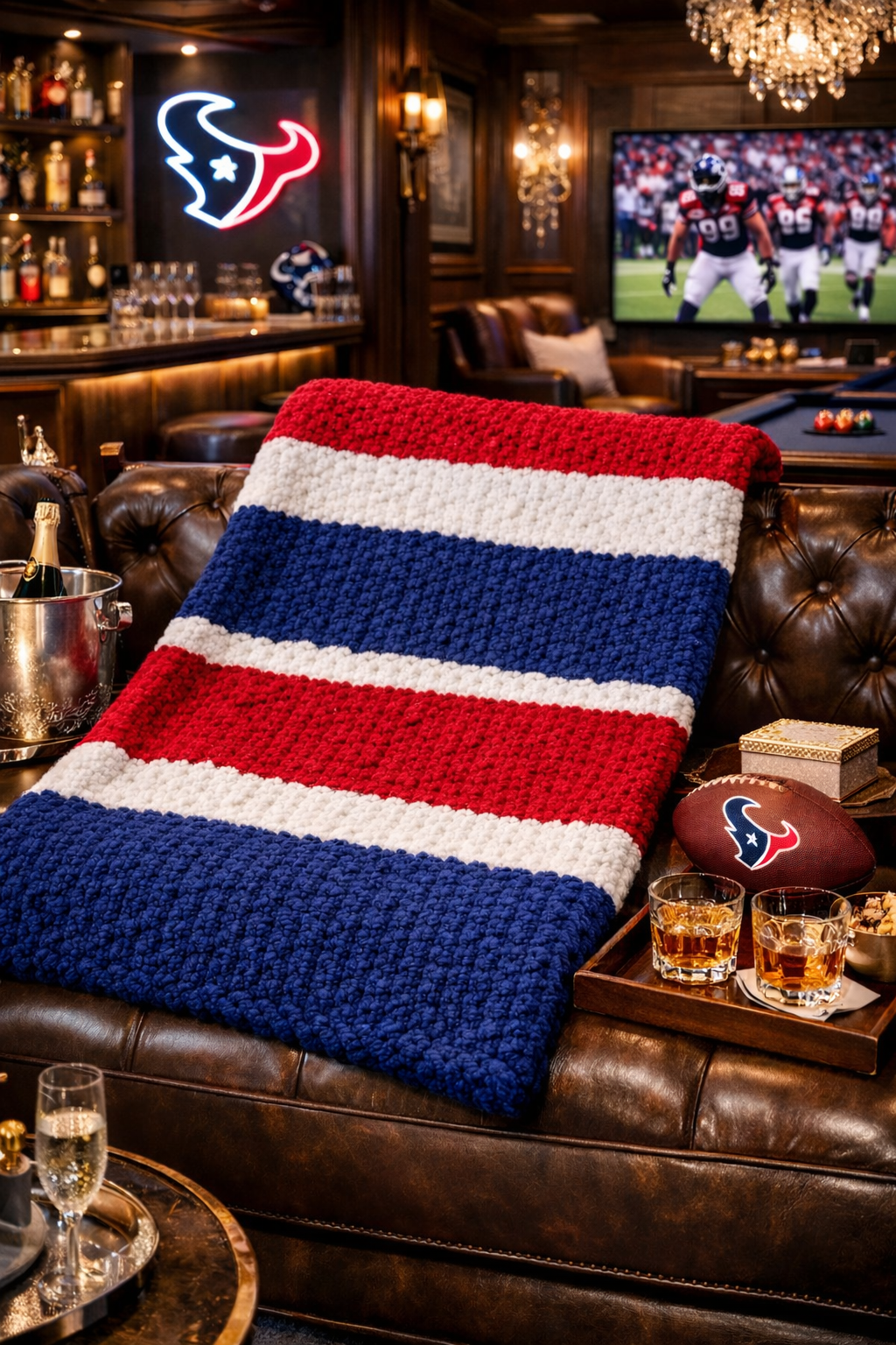 Texan’s Inspired Large Crochet Blanket