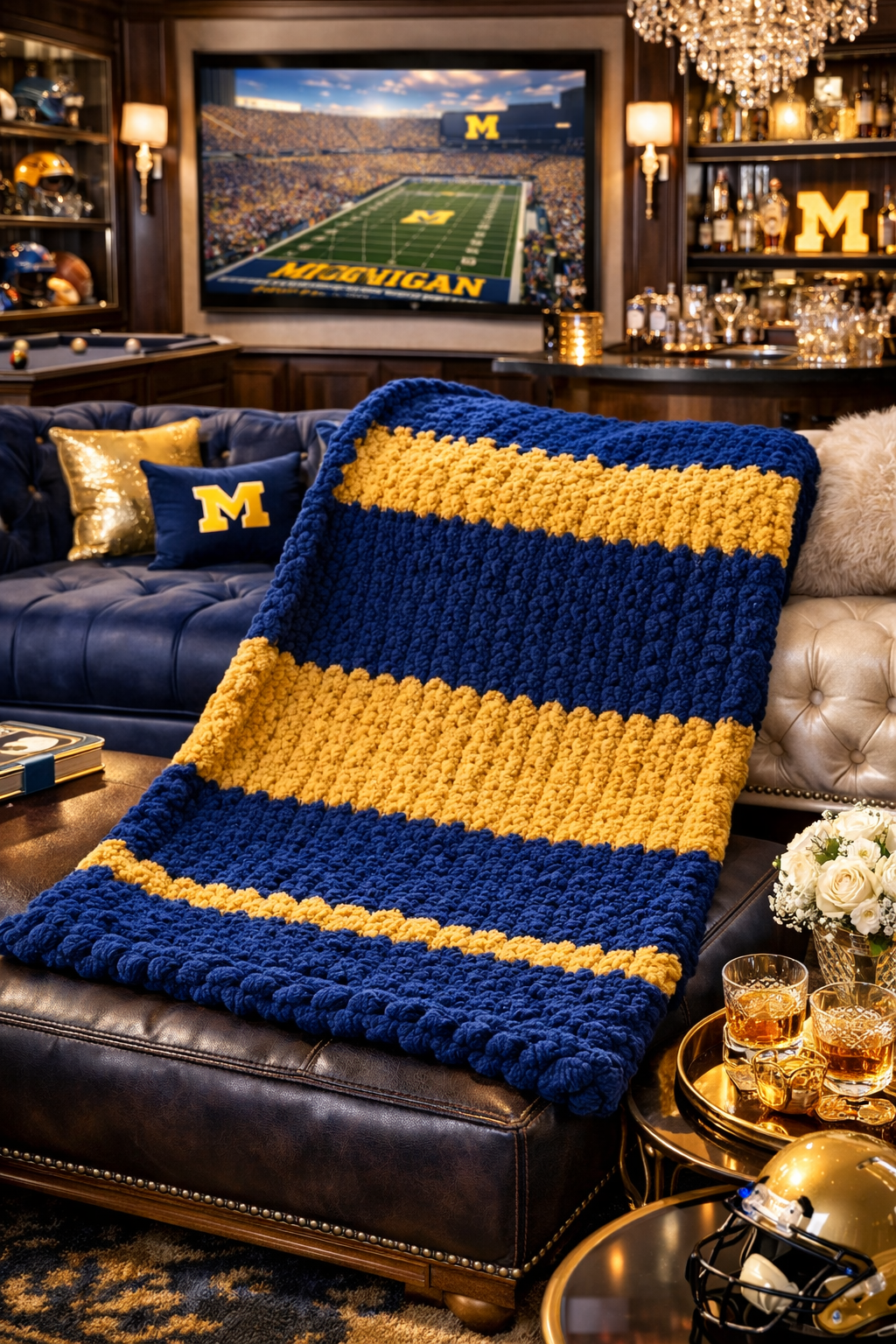 Michigan Inspired Luxury Chunky Throw – 40” x 60”