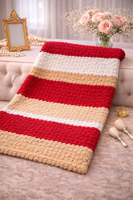 49ers Inspired Medium Crochet Throw
