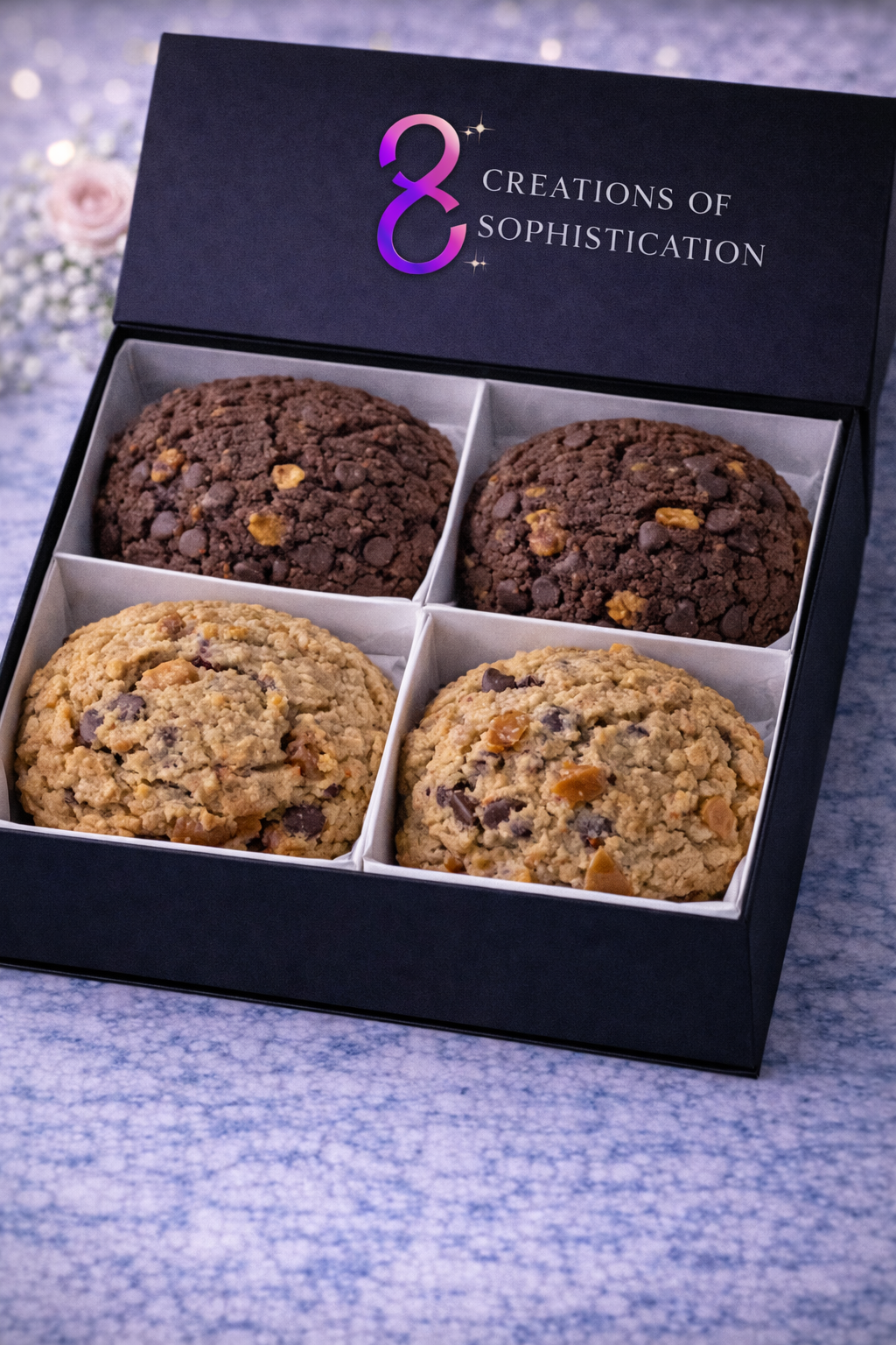 🍪 Signature Duo Box (Box of 4, Two Flavors)