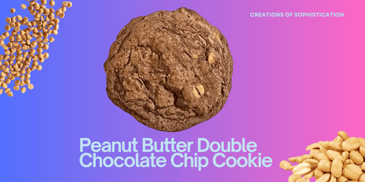 Peanut Butter Double Chocolate Chip Cookie